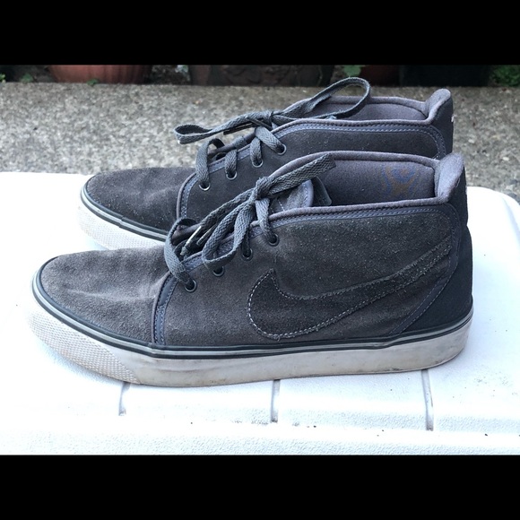 Nike | Shoes | Nike Toki 3854449 Gray Suede Sneakers Size 8 | Poshmark